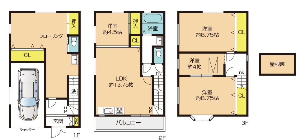 生野区巽中　間取り図